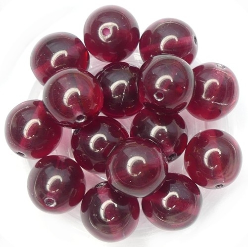 0070067 Fuchsia Round 10 mm 10 Pc.-0