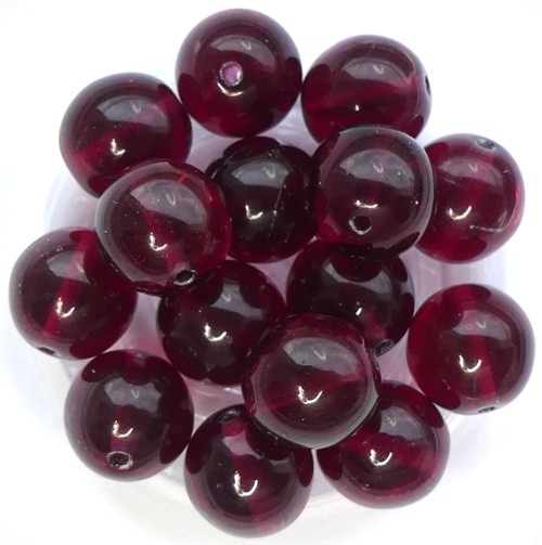 0070067 Fuchsia Round 10 mm 10 Pc.-15567
