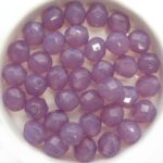 0080603 Milky Pink facet 8 mm. 12 Pc.-0