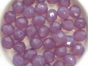 0080603 Milky Pink facet 8 mm. 12 Pc.-0