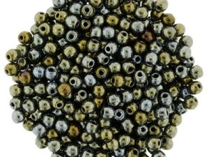 03-R-23980-21415 Jet Brown Iris Round 3 mm. 120 Pc.-0