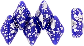 GD-33050-15481GemDuo Opaque Royal Blue Silver Splash 10 gram-15791