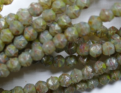 EC-04-61000-86805 English cut 4 mm, Opal Aqua Picasso-0 EC-04-61000-86805 English cut 4 mm, Opal Aqua Picasso-0