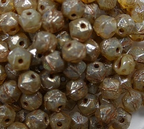 EC-04-01000-43400 English cut 4 mm, White Opal Silver Picasso-0