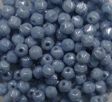 EC-03-02010-15464 English cut 3 mm, White Alabaster Blue Luster-0 EC-03-02010-15464 English cut 3 mm, White Alabaster Blue Luster-0