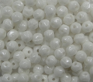 EC-03-02010-14400 English cut 3 mm, White Alabaster Hematite Luster-0 EC-03-02010-14400 English cut 3 mm, White Alabaster Hematite Luster-0