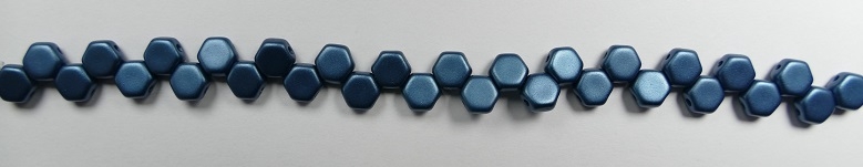 HON-02010-25033, Alabaster Pastel Petrol Honeycomb Beads, 30 stuks-15884