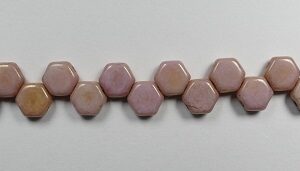 HON-03000-14495, Chalk White Red Luster Honeycomb Beads, 30 stuks-15875