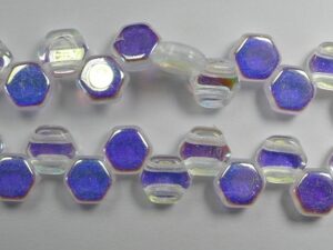 HON-00030-28701, Crystal AB Honeycomb Beads, 30 stuks-15866