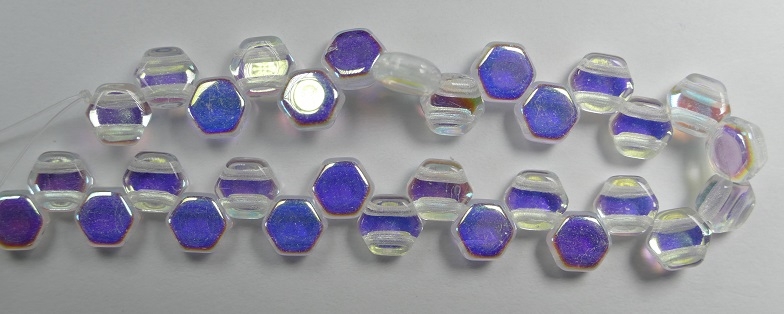 HON-00030-28701, Crystal AB Honeycomb Beads, 30 stuks-15866