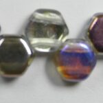 HON-00030-98537, Crystal Graphite Rainbow Honeycomb Beads, 30 stuks-0