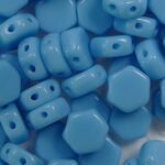 HON-63030, Opaque Blue Turquoise Honeycomb Beads, 30 stuks-0