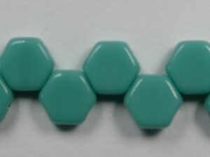 HON-63120, Opaque Green Turquoise Honeycomb Beads, 30 stuks-0