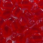 HON-90080, Transparent Ruby Honeycomb Beads, 30 stuks-0