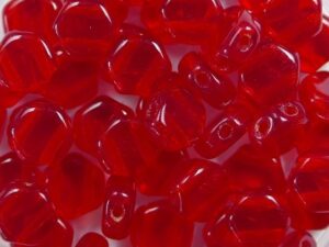 HON-90080, Transparent Ruby Honeycomb Beads, 30 stuks-0