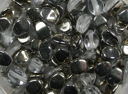PI-00030-27501 Crystal Half Argentic Pinch beads. 10 gram-0
