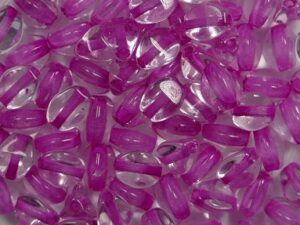 PI-00030-44877 Hot Pink Lined Crystal Pinch beads. 10 gram-0