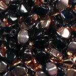 PI-23980-27101 Jet Capri Gold Pinch beads. 10 gram-0
