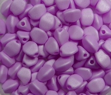 PI-02010-29561 Opaque Silk Mat Light Violet Pinch beads. 10 gram-0