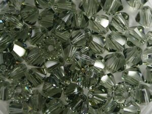 SW-05-BKD 5328 Black Diamond Swarovski Bicone 5 mm. 10 Pc.-15983