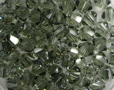 SW-05-BKD 5328 Black Diamond Swarovski Bicone 5 mm. 10 Pc.-15983