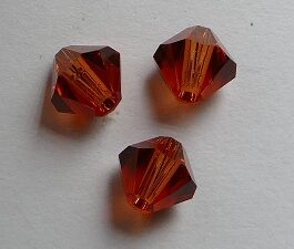 SW-05-INRE 5301 Indian Red Swarovski Bicone 5 mm. 10 Pc.-0