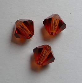 SW-05-INRE 5301 Indian Red Swarovski Bicone 5 mm. 10 Pc.-0