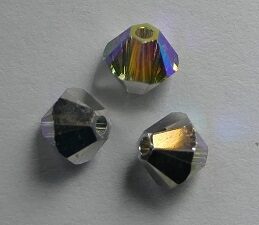 SW-04-CRYSABCAL 5328 Crystal AB CAL Swarovski Bicone 4 mm 40 Pc.-0