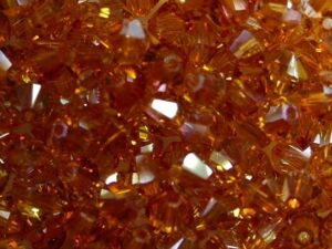 SW-04-CRYSAPR 5328 Crystal Apricot Swarovski Bicone 4 mm 40 Pc.-15947