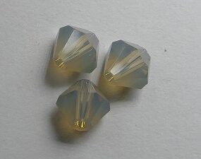 SW-05-LGO 5301 Light Grey Opal Swarovski Bicone 5 mm. 10 Pc.-0