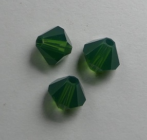 SW-05-PGO 5301 Palace Green Opal Swarovski Bicone 5 mm. 10 Pc.-0
