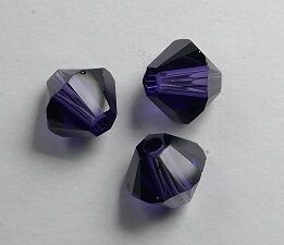 SW-05-PU 5328 Purple Velvet Swarovski Bicone 5 mm. 10 Pc.-0