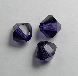 SW-05-PU 5328 Purple Velvet Swarovski Bicone 5 mm. 10 Pc.-0