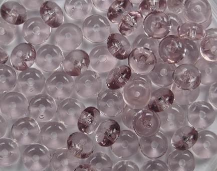 0080700 Light Amethyst Rondelle 80 Pc.-0 0080700 Light Amethyst Rondelle 80 Pc.-0