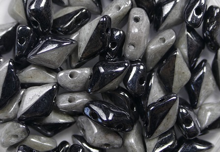 GD-03849-14449 GemDuo Duets Black/White Grey Luster 10 gram-0 GD-03849-14449 GemDuo Duets Black/White Grey Luster 10 gram-0