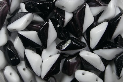 GD-03849 GemDuo Duets Opaque Black/White 10 gram-0 GD-03849 GemDuo Duets Opaque Black/White 10 gram-0