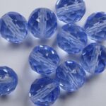 0090388 Light Sapphire facet 10 mm. 10 Pc.-0
