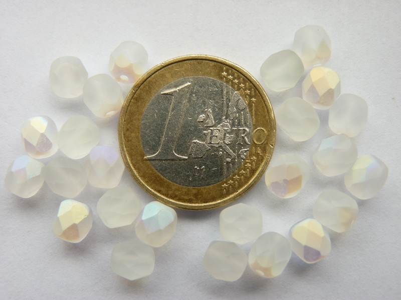 0140254 Matte Creme AB facet 4 mm. 50 Pc.-0 0140254 Matte Creme AB facet 4 mm. 50 Pc.-0