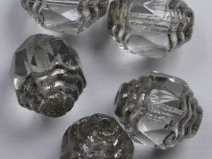 0150068 Crystal Lustered Antique Style Cathedral Beads 5 Pc.-0