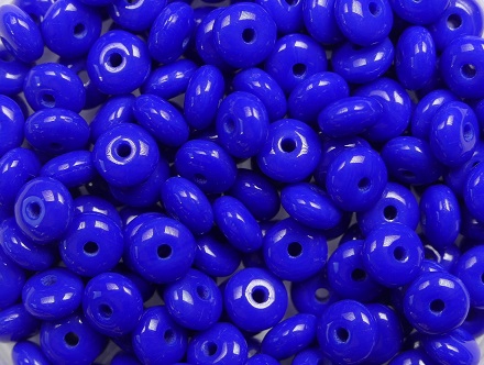 0090394 Deep Opaque Blue Rondelle 80 Pc. -0 0090394 Deep Opaque Blue Rondelle 80 Pc. -0