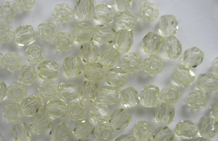 0130133 Light Citrine Yellow facet 3 mm. 75 Pc.-0
