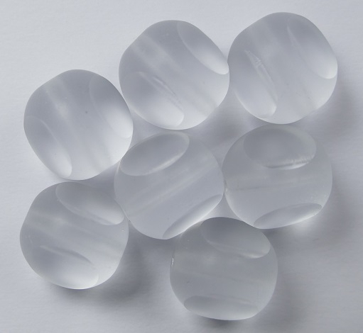 0150069 Crystal Matted 3 Cut 14 mm. 3 Pc.-0 0150069 Crystal Matted 3 Cut 14 mm. 3 Pc.-0