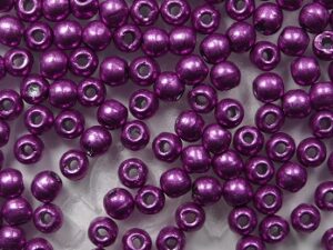 02-R-77062CR Color Trends Saturated Metallic Pink Yarrow round 2 mm. 150 Pc.-0