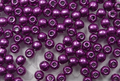 02-R-77062CR Color Trends Saturated Metallic Pink Yarrow round 2 mm. 150 Pc.-0