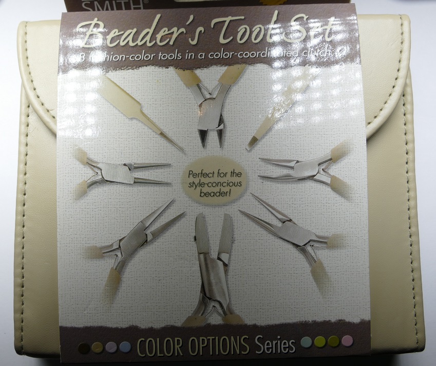 PLFAS02 Beadsmith Desert Beige Beaders Tool Set in Clutch.-0 PLFAS02 Beadsmith Desert Beige Beaders Tool Set in Clutch.-0