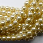 06-132-19001-10001 Shiny Old Lace 6 mm. Glass Pearl 100 Pc.-0