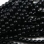 04-132-19001-70409 Shiny Black Glass Pearl 120 pc-0