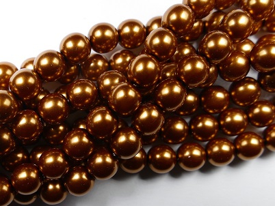 08-132-10271 Copper Glass Pearl 25Pc.-0 08-132-10271 Copper Glass Pearl 25Pc.-0