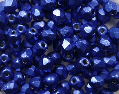 FP-04-04B05 Color Trends: Saturated Metallic Navy Peony facet 4 mm. 50 Pc.-0