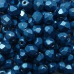 FP-04-04B07 Color Trends: Saturated Metallic Shaded Spruce facet 4 mm. 50 Pc.-0